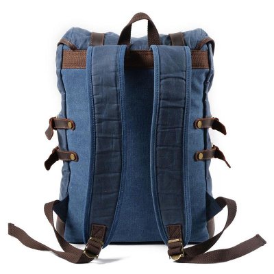 Waxed Canvas Mens Travel Backpack Canvas Hiking Backpack Canvas Backpack for Men