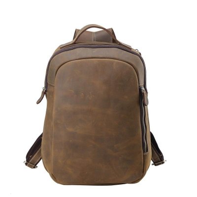 COOL LEATHER MENS LARGE BACKPACK TRAVEL BACKPACKs VINTAGE SCHOOL BACKPACK FOR MEN