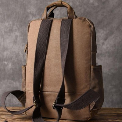 Oil Wax Canvas Mens Cool Backpack Sling Bag Large Sport Bag Travel Bag Hiking Bag for men