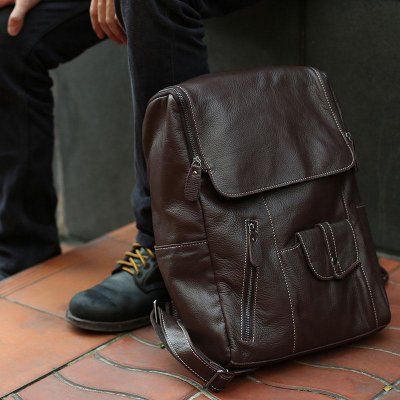 Leather Mens Backpacks Cool Travel Backpacks Laptop Backpack for men