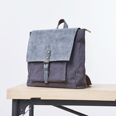 Cool Mens Canvas Backpack Canvas Travel Bag Canvas School Bag for Men