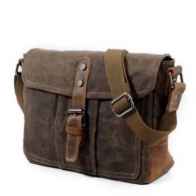 BW-Bag new retro Messenger bag casual canvas Messenger bag waterproof cross section