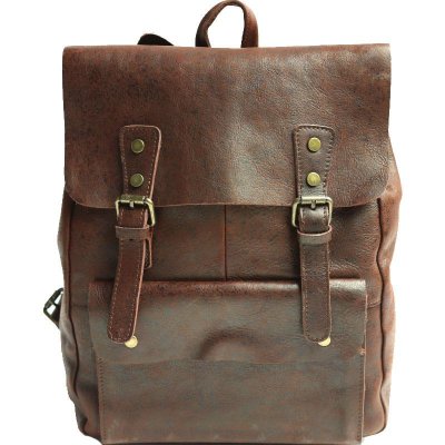 Cool Leather Mens Backpacks Travel Backpack Vintage Laptop Backpack for men