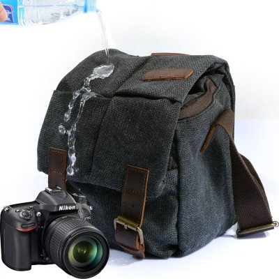 BW-Bag new Crossbody Shoulder Retro Camera Bag Waterproof Micro Single SLR Camera Pack