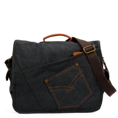 BW-Bag new canvas vintage wearable tablet bag large capacity messenger bag