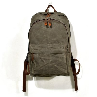 BW-Bag new cloth bag oil wax canvas bag retro outdoor backpack large capacity backpack