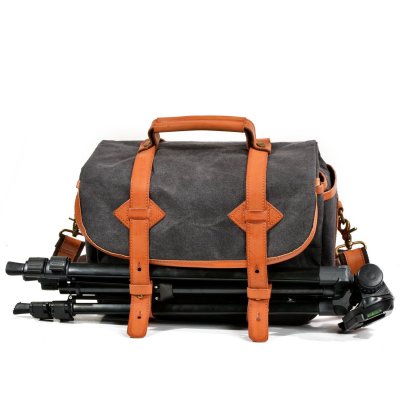 BW-Bag new retro canvas bag men and women Messenger bag shoulder Canon camera bag