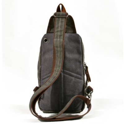 BW-Bag new mini canvas chest bag dual-use chest bag casual multi-function men's small backpack